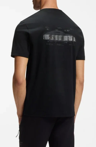 Hugo Boss Boss Thompson Solid Cotton T-shirt In Black