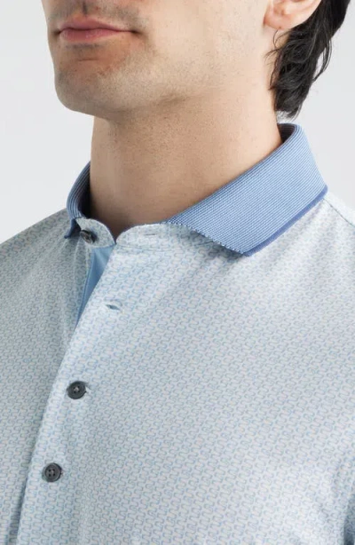 Greyson Iron Serpent Performance Polo In White