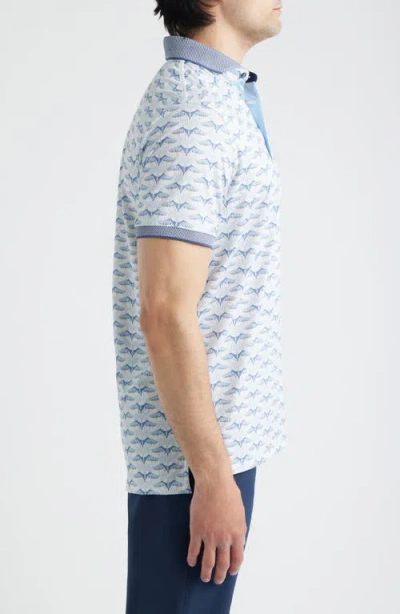 Greyson Silver Stilt Performance Polo In White