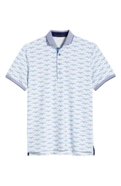 Greyson Silver Stilt Performance Polo In White