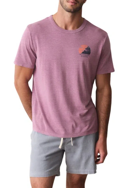 Marine Layer Relaxed Hemp Graphic Tee In Purple
