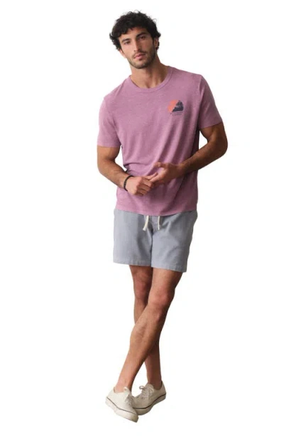 Marine Layer Relaxed Hemp Graphic Tee In Purple