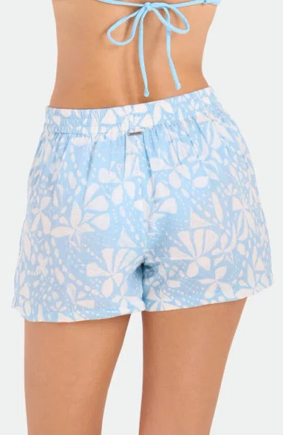 Volcom Funtastical Gauze Shorts In Blue