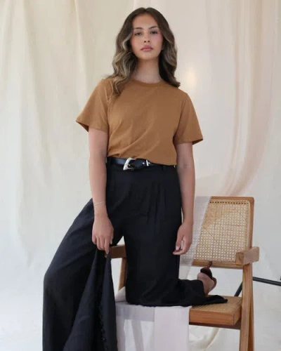 Juana Hemp Neutral T-shirt In Brown