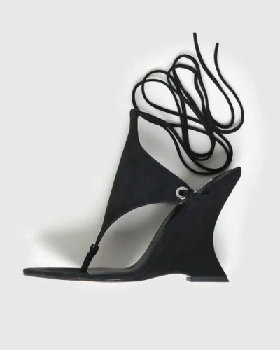Naked Wolfe Rampage Wedge In Black
