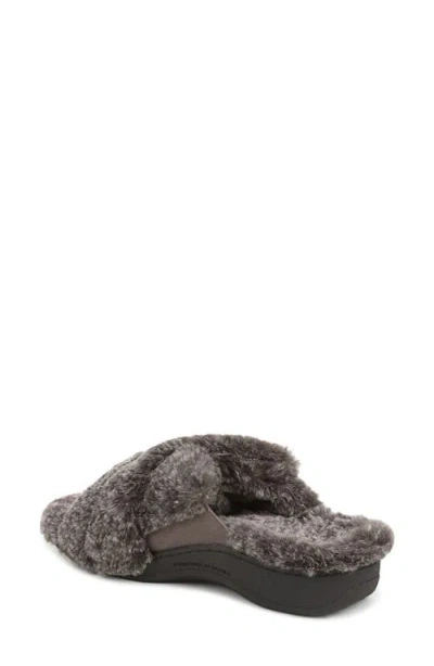 Vionic Relax Ii Slide Slipper In Gray