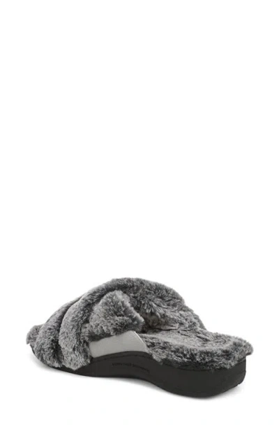 Vionic Relax Ii Slide Slipper In Gray