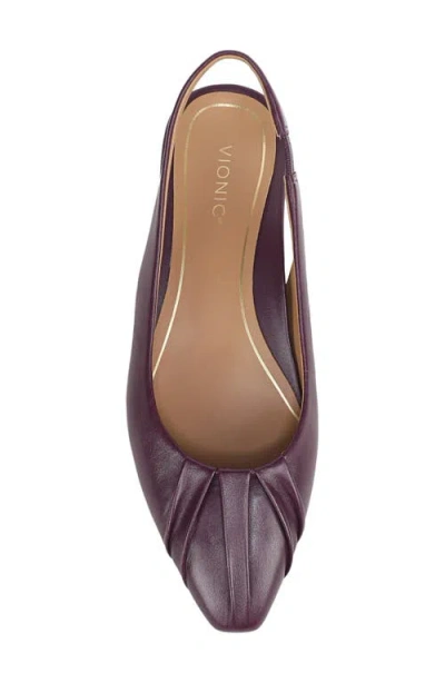 Vionic Gabriella Slingback Flat In Purple