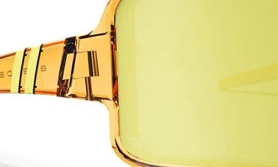 Blenders Eyewear Eclipse 99mm Polarized Shield Sunglasses In Yellow