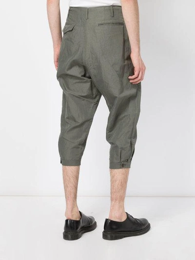 Shop 08sircus Cropped Loose-fit Trousers