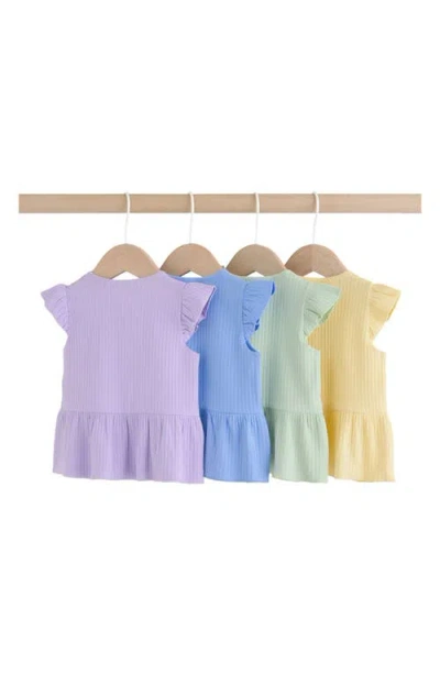 Next Assorted 4-pack Ruffle Hem Tees In Multi