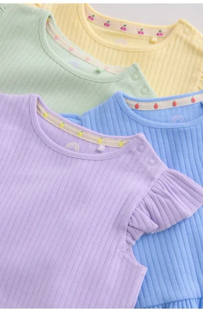 Next Assorted 4-pack Ruffle Hem Tees In Multi