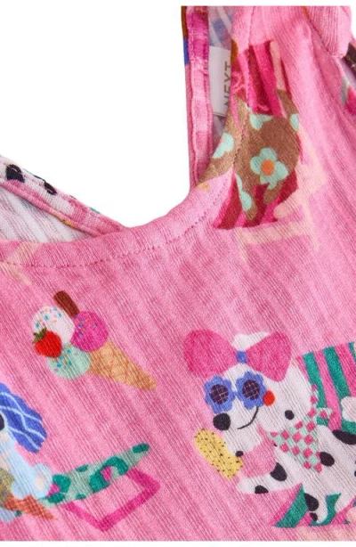 Next Kids' Tie Strap Romper In Pink