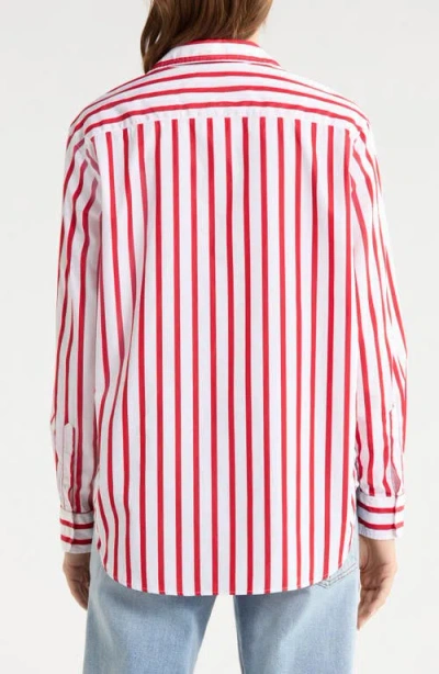 Frank & Eileen Eileen Relaxed Button-up Shirt In Red