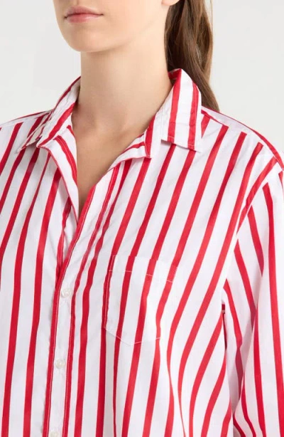 Frank & Eileen Eileen Relaxed Button-up Shirt In Red