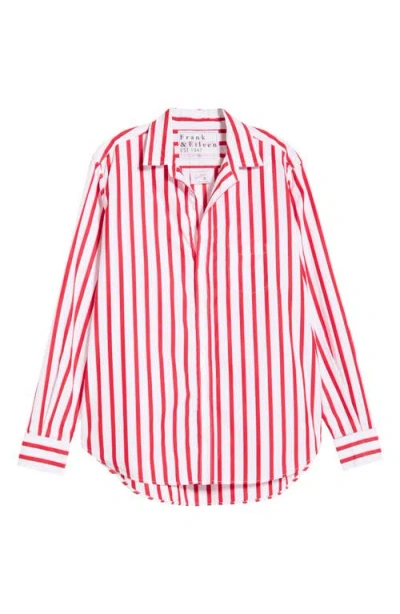 Frank & Eileen Eileen Relaxed Button-up Shirt In Red