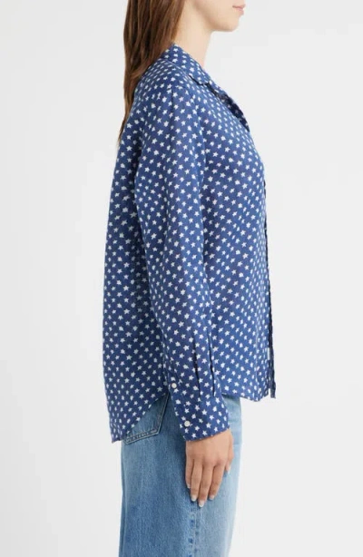 Frank & Eileen Eileen Relaxed Button-up Shirt In Blue