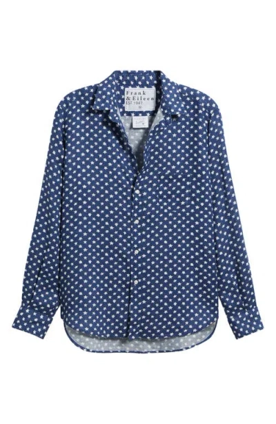 Frank & Eileen Eileen Relaxed Button-up Shirt In Blue