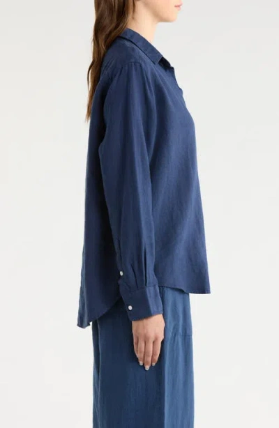 Frank & Eileen Eileen Relaxed Button-up Shirt In Blue