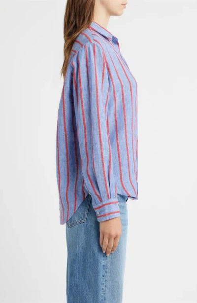 Frank & Eileen Eileen Relaxed Button-up Shirt In Blue