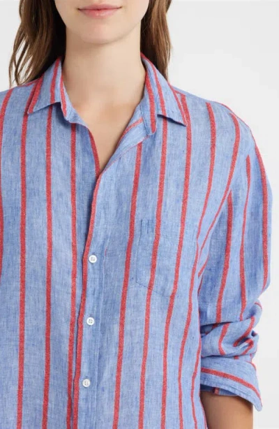 Frank & Eileen Eileen Relaxed Button-up Shirt In Blue