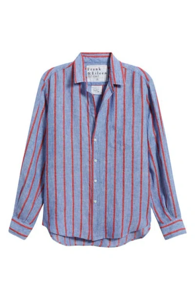 Frank & Eileen Eileen Relaxed Button-up Shirt In Blue