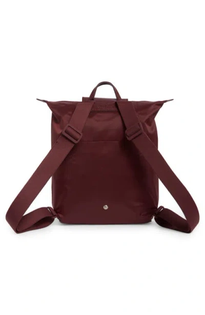 Longchamp Medium Le Pliage One Backpack In Burgundy