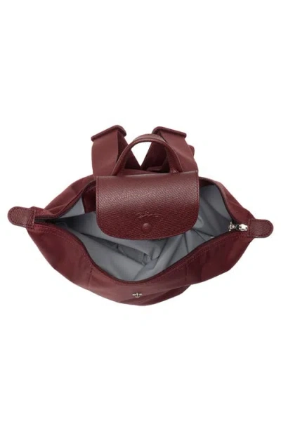 Longchamp Medium Le Pliage One Backpack In Burgundy