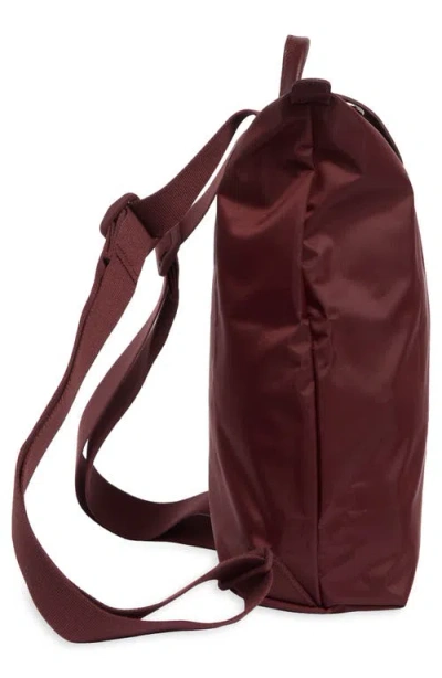 Longchamp Medium Le Pliage One Backpack In Burgundy