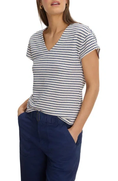 Nic + Zoe Nic+zoe Diamond Stripe Top In Multi
