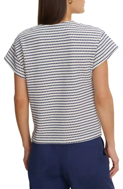 Nic + Zoe Nic+zoe Diamond Stripe Top In Multi