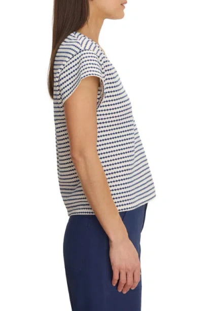 Nic + Zoe Nic+zoe Diamond Stripe Top In Multi