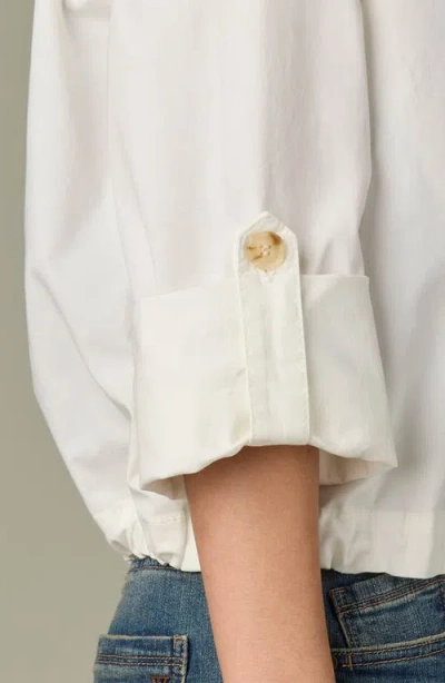 Wit & Wisdom Roll Tab Open Front Soft Blazer In White