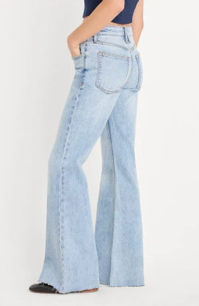 Good American Womens Indigo1288 Vintage Low Relaxed Flare-leg Denim Jeans In Blue