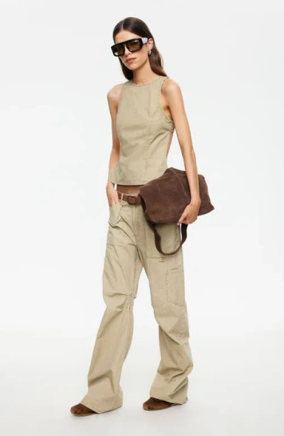 Lioness Harmony Open Back Panel Top Co-ord In Brown