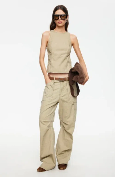 Lioness Harmony Open Back Panel Top Co-ord In Brown