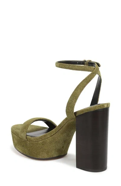 Favorite Daughter Ruby Ankle Strap Platform Sandal In Green
