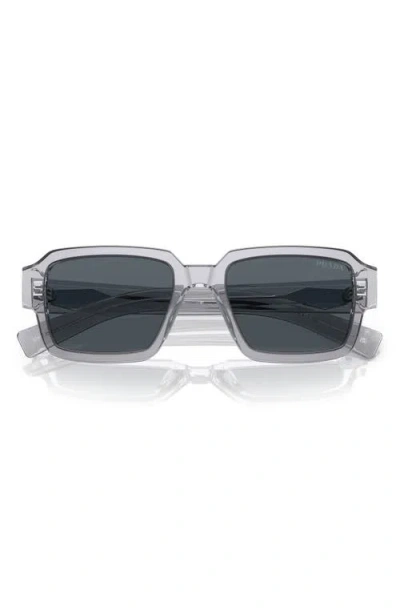 Prada Eyewear Rectangular Frame Sunglasses In Green