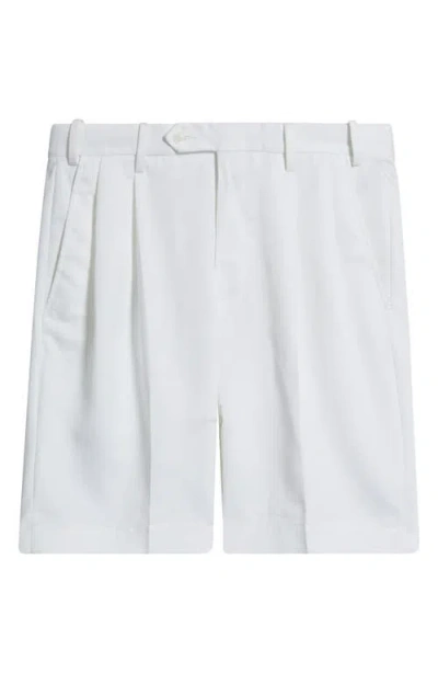 Berle Microfiber Pleated Shorts In Multi