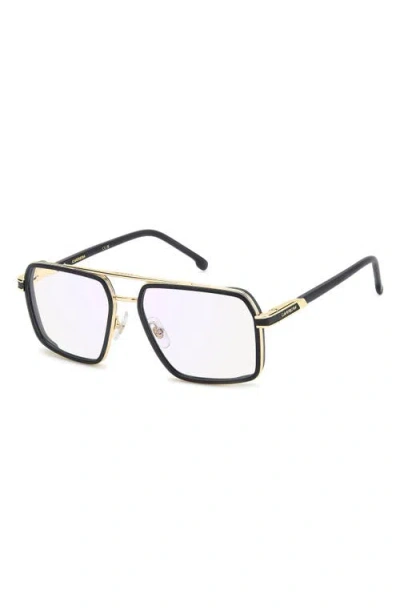 Carrera Eyewear 58mm Rectangular Optical Glasses In Black