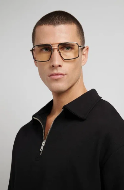 Carrera Eyewear 58mm Rectangular Optical Glasses In Black