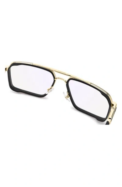 Carrera Eyewear 58mm Rectangular Optical Glasses In Black