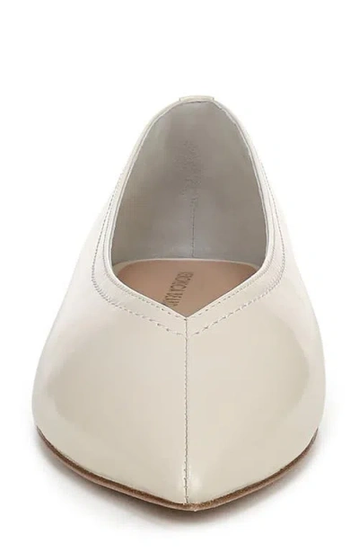 Veronica Beard Bancroft Pointed Toe Flat In White