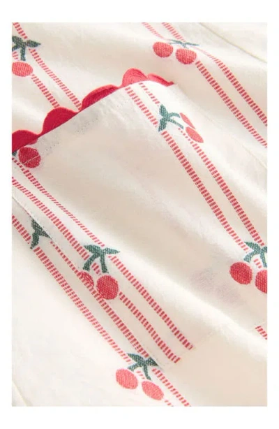 Next Kids' Cherry Jacquard Romper In White