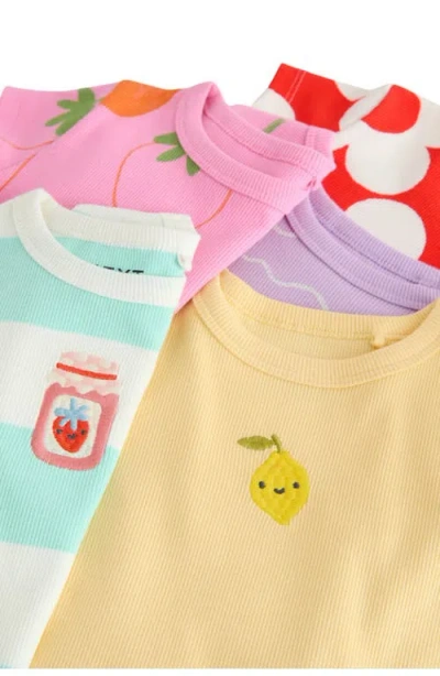 Next Rib Assorted 5-pack Cotton T-shirts In Multi
