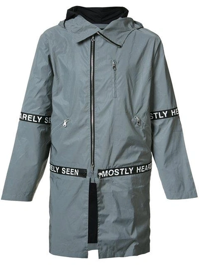 Shop Mostly Heard Rarely Seen Hooded Parka In Grey