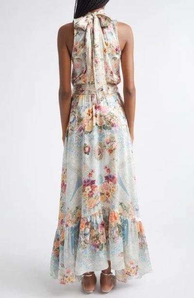 Camilla Necktie Dress With Elasticated Waist A Taste For Lace In Multi