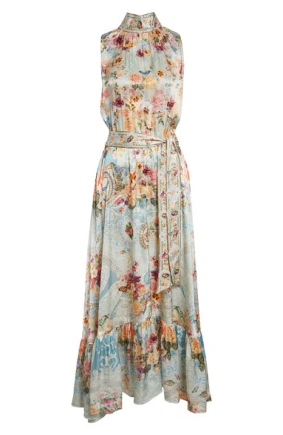 Camilla Necktie Dress With Elasticated Waist A Taste For Lace In Multi