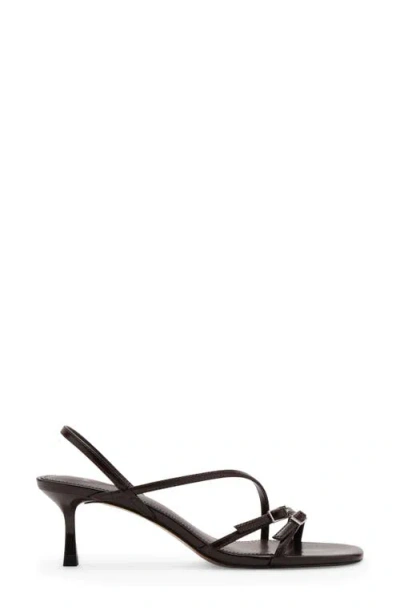 Mango Slingback Sandal In Brown