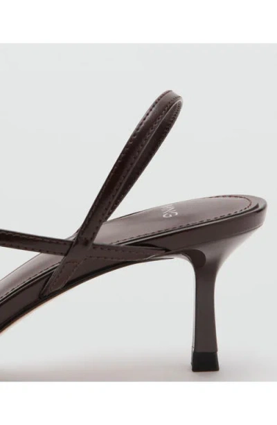 Mango Slingback Sandal In Brown